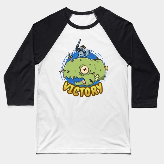 victory knight Baseball T-Shirt by legend